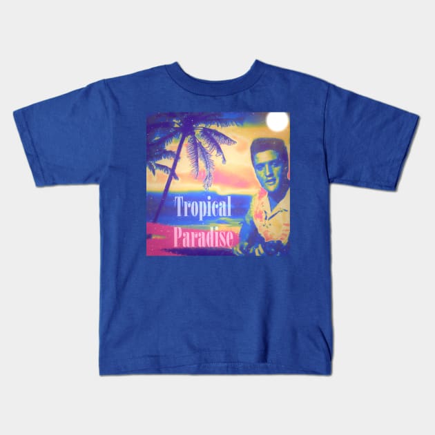 Tropical Paradise Kids T-Shirt by Aloha From El Perrito 